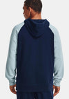 Under Armour UA Rival Colour Block Hoodie, Academy & Breaker Blue