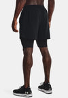 Under Armour Mens Launch 5’’ 2 in 1 Shorts, Black