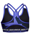 Under Armour Girls Heatgear Printed Crop Top, Purple