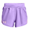 Under Amour Girls Fly By Shorts, Purple