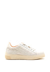 Unisa Falua Leather Quilter Trainers, Ivory