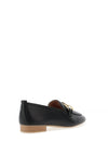 Unisa Buyo Leather Chain Loafer, Black