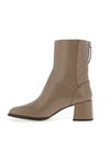 Unisa Maila Leather Quilted Zip Back Boots, Taupe