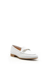 Unisa Dalcy Leather Slip on Loafers, White