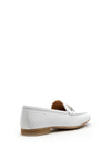 Unisa Dalcy Leather Slip on Loafers, White