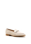 Unisa Dalcy Leather Loafers, Stone Grey