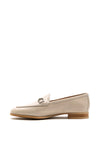 Unisa Dalcy Leather Loafers, Stone Grey