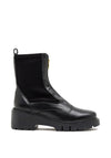 Unisa Arch Zip Leather Ankle Boot, Black