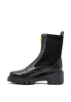 Unisa Arch Zip Leather Ankle Boot, Black