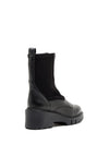 Unisa Arch Zip Leather Ankle Boot, Black