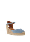 Unisa Caceres Suede Espadrille Wedges, Jean Blue