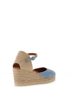 Unisa Caceres Suede Espadrille Wedges, Jean Blue