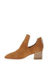 Unisa Mulere Suede Cut Out Block Heel Boots, Tan