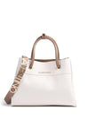 Valentino Handbags Alexia Large Grab Bag, White