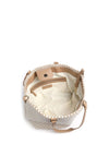 Valentino Handbags Daiquiri Woven Tote Bag, White & Camel