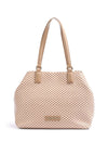 Valentino Handbags Daiquiri Woven Tote Bag, Pink & Camel