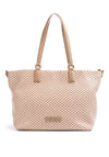 Valentino Handbags Daiquiri Woven Tote Bag, Pink & Camel