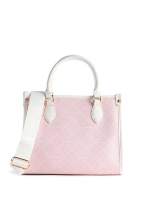Valentino Handbags Bar Small Grab Bag, Pink & White