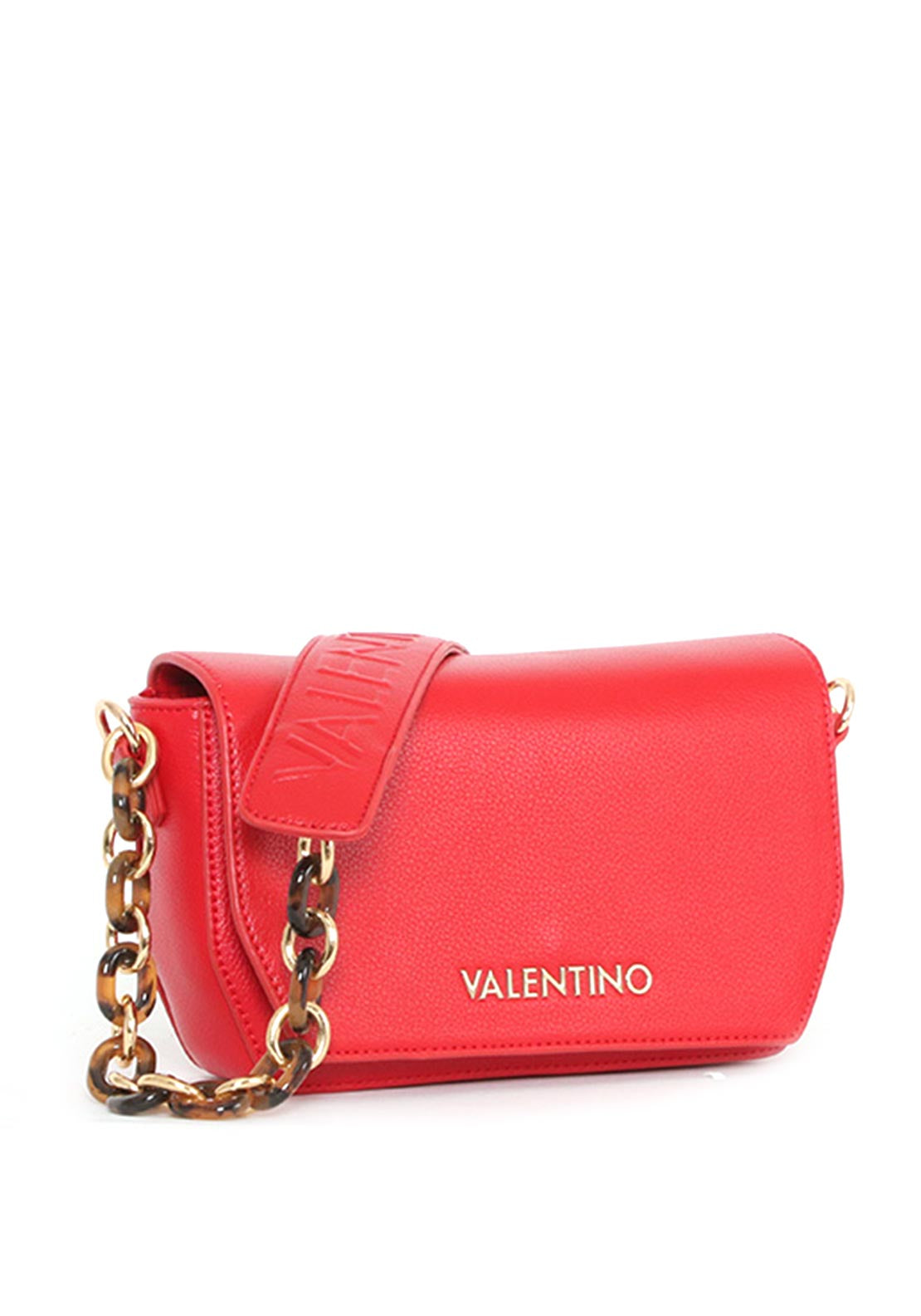 Valentino Handbags Prue Tortoise Shell Shoulder Bag, Rosso