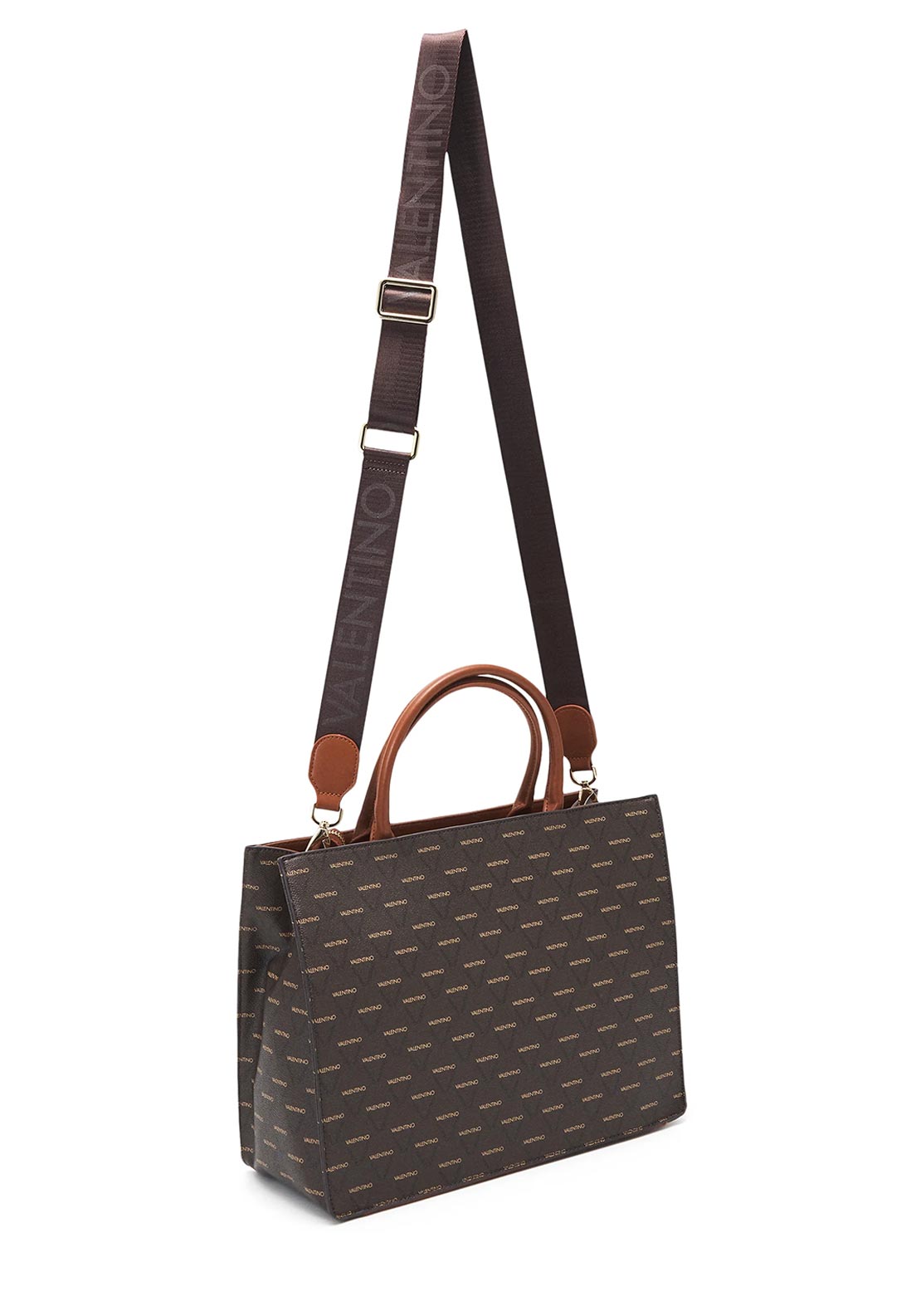 Valentino Handbags Ravioli Tote Bag, Moro