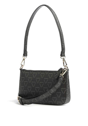 Valentino Logo Shore Shoulder Bag, Nero Multi