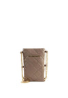 Valentino Handbags Ocarina Phone Holder Crossbody Bag, Taupe