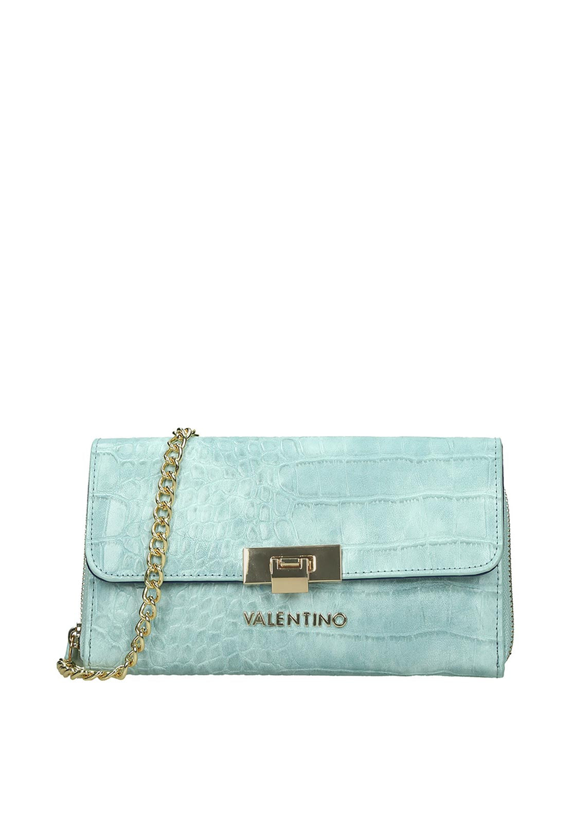Valentino Handbags Anastasia Shoulder Strap Wallet, Azzurro