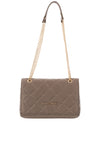 Valentino Handbags Ocarina Quilted Crossover Bag, Taupe