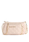 Valentino Handbags Ocarina Quilted Double Pouch Crossbody Bag, Ecru