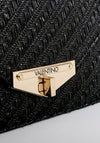Valentino Handbags Amanda Woven Herringbone Crossbody Bag, Nero