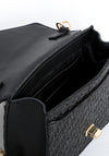 Valentino Handbags Amanda Woven Herringbone Crossbody Bag, Nero