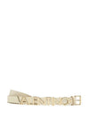 Valentino Emma Logo Thin Belt, Ecru