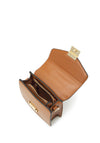 Valentino Carrie Mini Crossbody Bag, Reptile Cuoio