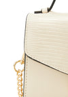 Valentino Carrie Mini Crossbody Bag, Reptile Ecru