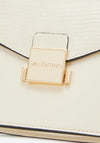 Valentino Carrie Mini Crossbody Bag, Reptile Ecru