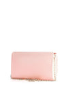 Valentino Bags Divina Textured Clutch Bag, Powder Pink