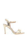 REDZ Metallic Heeled Sandals, Gold