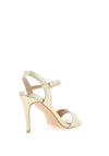 REDZ Metallic Heeled Sandals, Gold
