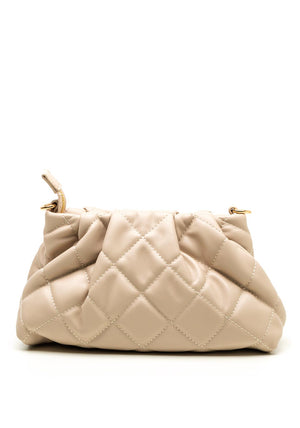 Valentino Quilted Ocarina Crossbody Bag, Ecru