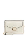 Valentino Handbags Carrie Crossbody Bag, Reptile Ecru