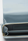 Valentino Handbags Cognac Small Crossbody Clutch Bag, Duck Egg Blue