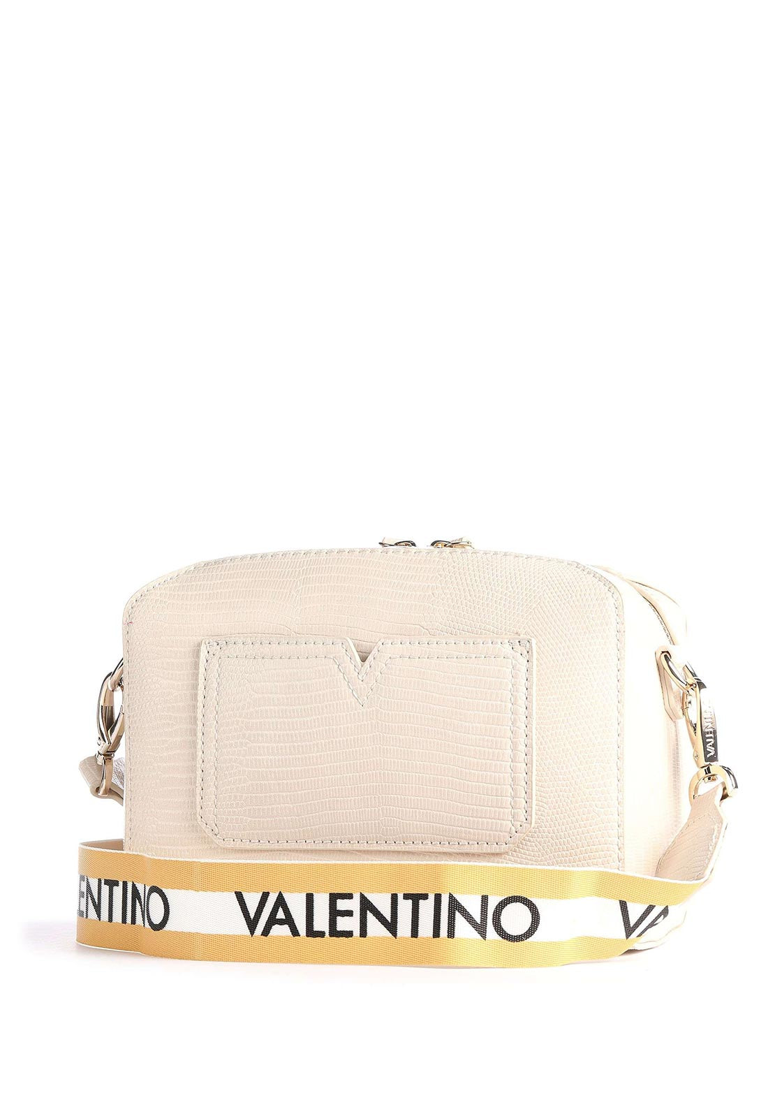 Valentino By Mario Pattie Snake Print Crossbody Bag, Cream