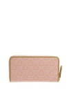 Valentino Handbags Liuto Logo Zip Around Purse, Pink Multi