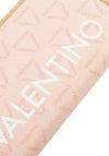 Valentino Handbags Liuto Logo Zip Around Purse, Pink Multi