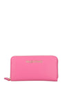 Valentino Handbags Whisky Logo Zip Around Wallet, Fuchsia