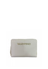 Valentino Handbags Avern Small Zip Around Wallet, Bianco