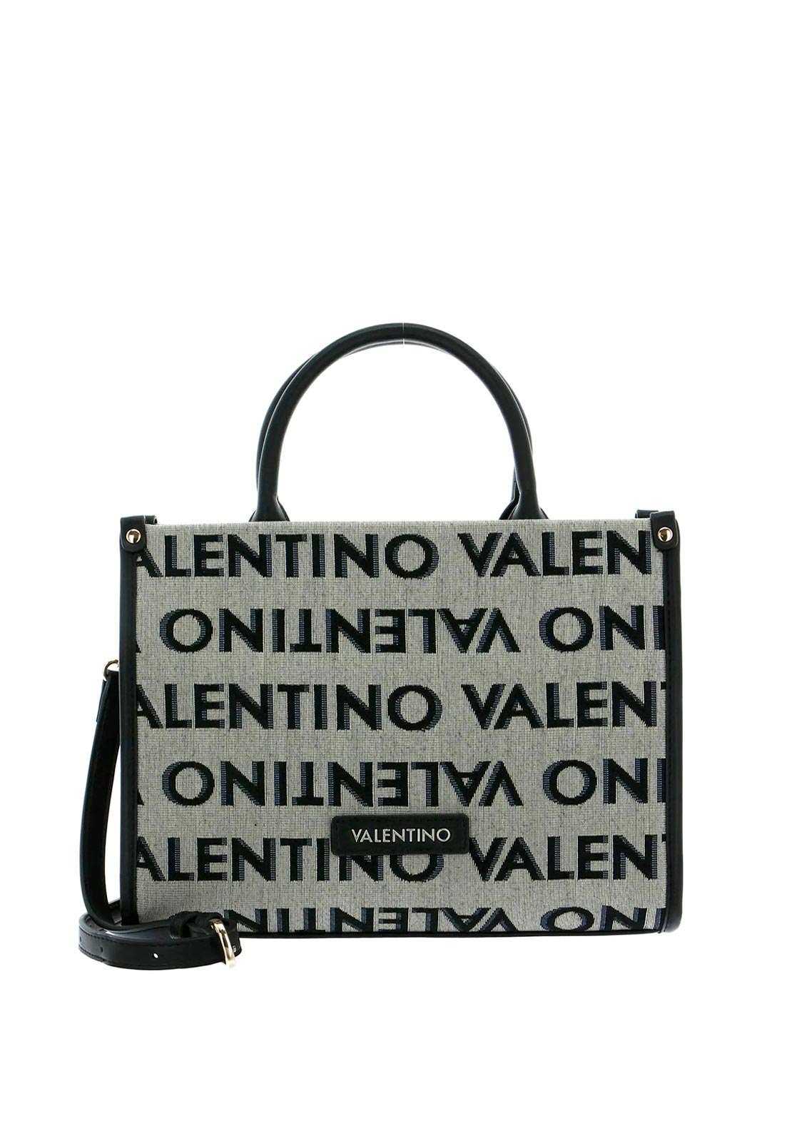Valentino Handbags August Small Tote, Nero