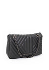 Valentino Handbags Signoria Small Flapover Crossbody Bag, Black