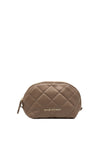Valentino Handbags Ocarina Quilted Beauty Bag, Taupe