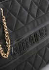 Valentino Handbags Ada Large Quilted Tote Bag, Nero